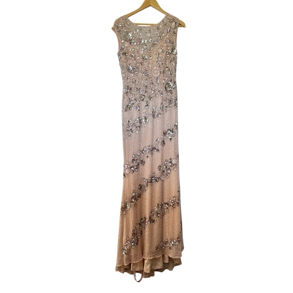 MAC DUGGAL Embellished Bateau Neck Cap Sleeve Gown Size 4 Org $698 - Picture 4 of 6
